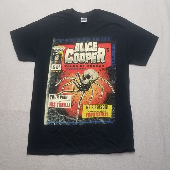 American Vintage Other - 2016 Alice Cooper World Tour T Shirt size medium‎ Local Crew Rock Music Tour Tee